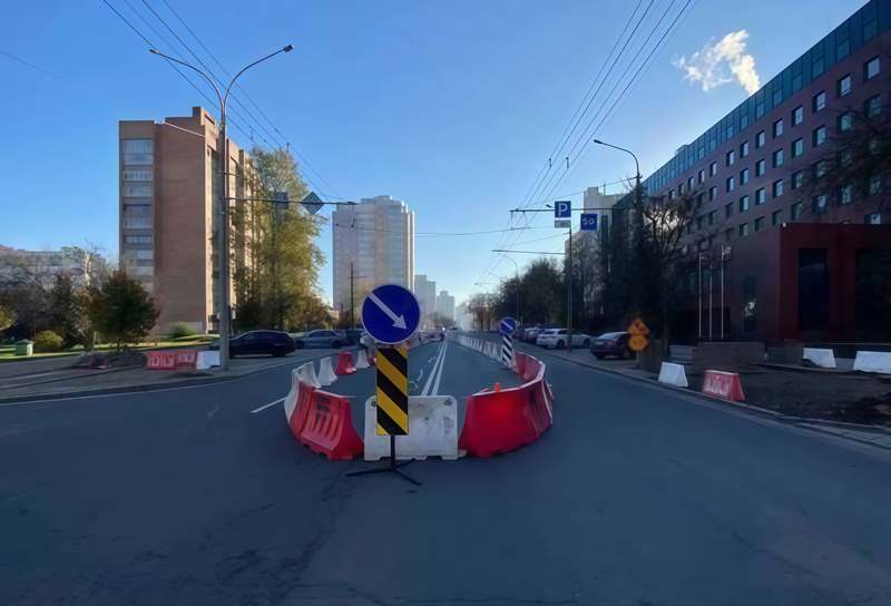 Установка дорожных блоков